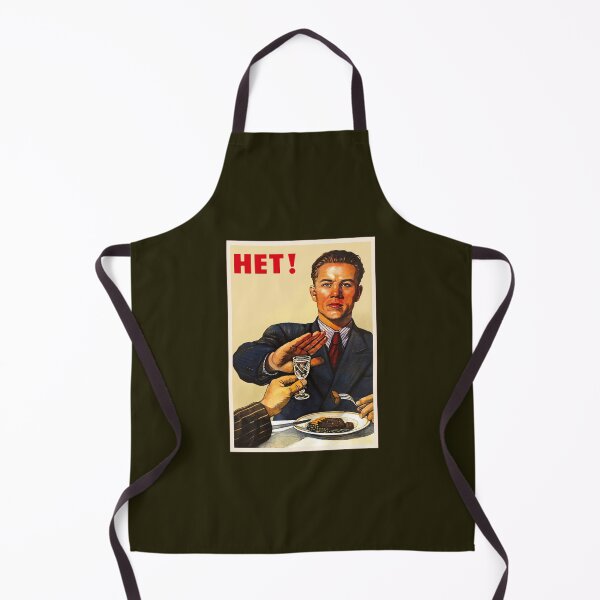 Item preview, SovietSoviet Propaganda Anti-alcohol NET HET NO NYET! Soviet art style designed and sold by Brandonviar.