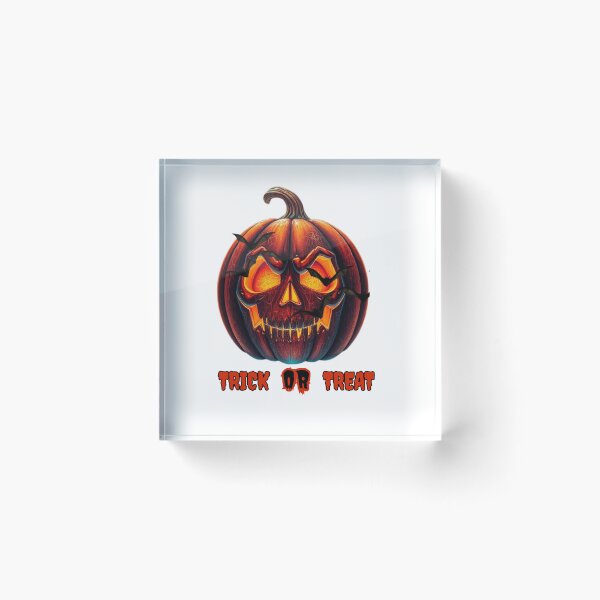 Item preview, rick or Treat Evil Pumpkin – Scary Halloween T-Shirt designed and sold by THEPLUGceoMERCH.