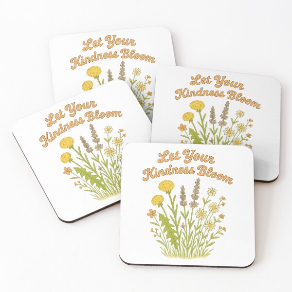 Item preview, Let Your Kindness Bloom – Positive Floral Quote Design with Wildflowers designed and sold by inkoutninja.
