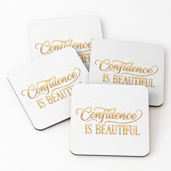 Item preview, Confidence is Beautiful – Inspirational Quote Design for Women designed and sold by Rockz-Fashion.