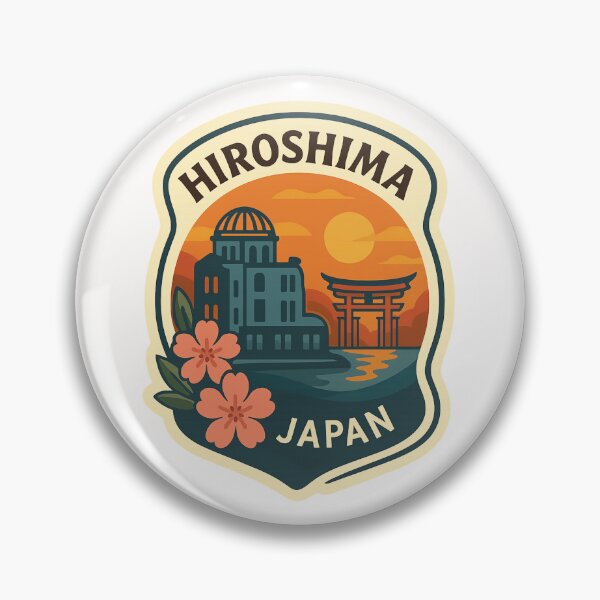 Item preview, Hiroshima Japan Sunset with Genbaku Dome and Torii Gate designed and sold by Places On Earth.