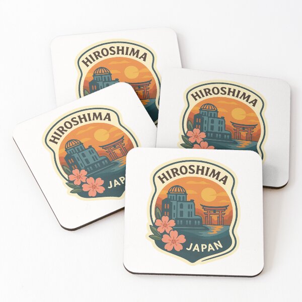 Item preview, Hiroshima Japan Sunset with Genbaku Dome and Torii Gate designed and sold by Places On Earth.