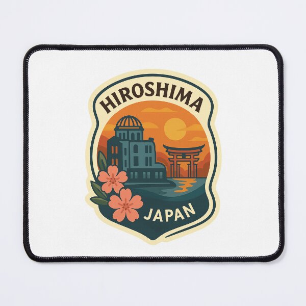Item preview, Hiroshima Japan Sunset with Genbaku Dome and Torii Gate designed and sold by Places On Earth.