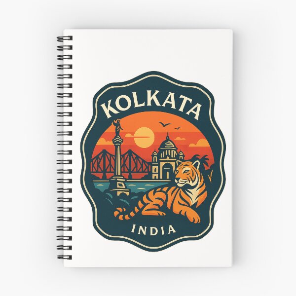 Item preview, Kolkata India Sunset with Victoria Memorial and Bengal Tiger designed and sold by Places On Earth.