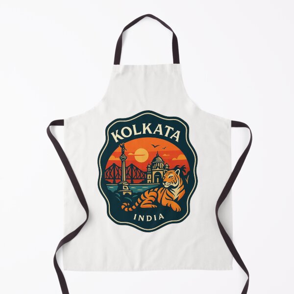 Item preview, Kolkata India Sunset with Victoria Memorial and Bengal Tiger designed and sold by Places On Earth.