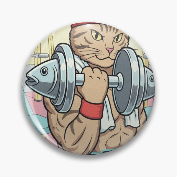 Item preview, Fitness Trainer Cat Funny Gym Workout Kitty Design designed and sold by Neko-Doodle-co.