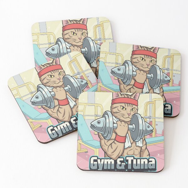Item preview, Fitness Trainer Cat Funny Gym Workout Kitty Design designed and sold by Neko-Doodle-co.