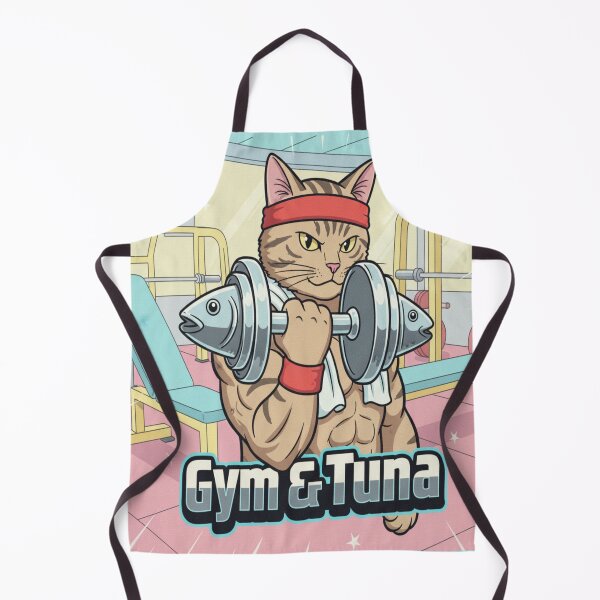 Item preview, Fitness Trainer Cat Funny Gym Workout Kitty Design designed and sold by Neko-Doodle-co.