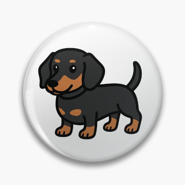 Item preview, Weenie dog black and tan cute designed and sold by sonksticks.