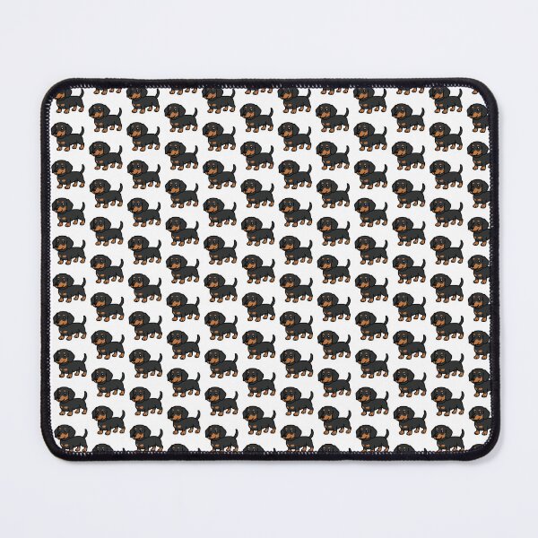 Item preview, Weenie dog black and tan cute designed and sold by sonksticks.