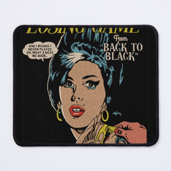 Item preview, Retro Comic Style Love Is A Losing Game Back To Black Artwork For Music Fans, Gift For Amy Winehouse Admirers designed and sold by VestaBough.