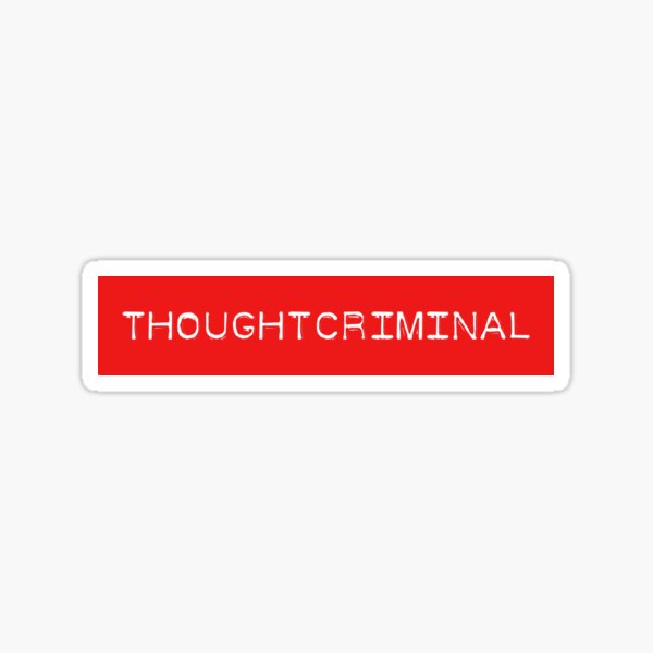 THOUGHTCRIMINAL ? B Sticker