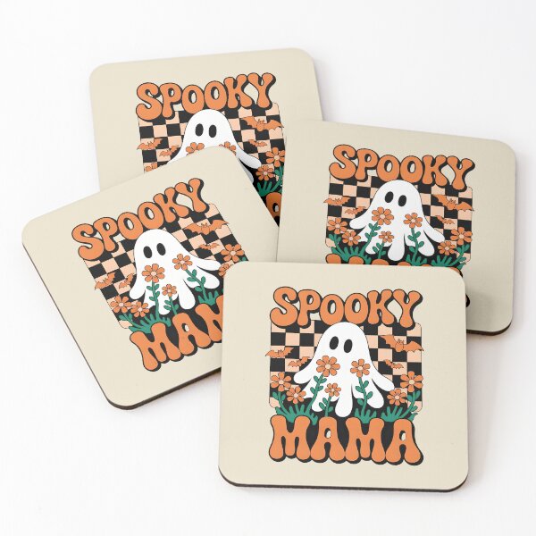 Item preview, Spooky Mama Ghost Halloween Flowers Retro designed and sold by iconking.