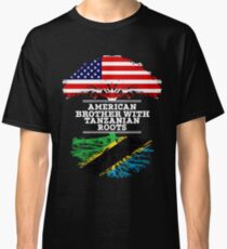 American Brother With Tanzanian Roots - Gift For Tanzanian Brother From Brother Or Sister Classic T-Shirt
