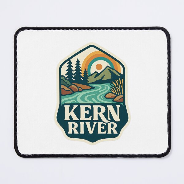 Item preview, Kern River Pines – California Mountain River Badge designed and sold by Places On Earth.