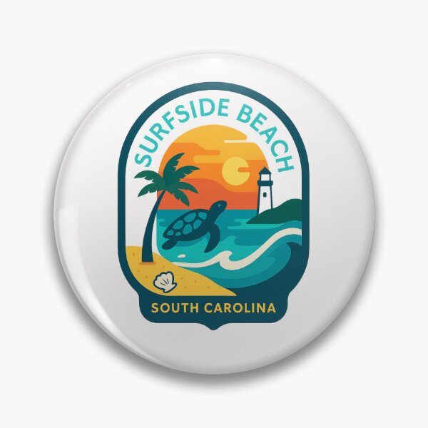Artikelvorschau, Surfside Beach Turtle – Sonnenuntergang an der Küste von South Carolina entworfen und verkauft von Places On Earth.