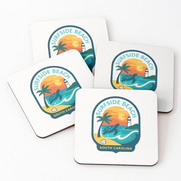 Item preview, Surfside Beach Turtle – South Carolina Coastal Sunset designed and sold by Places On Earth.