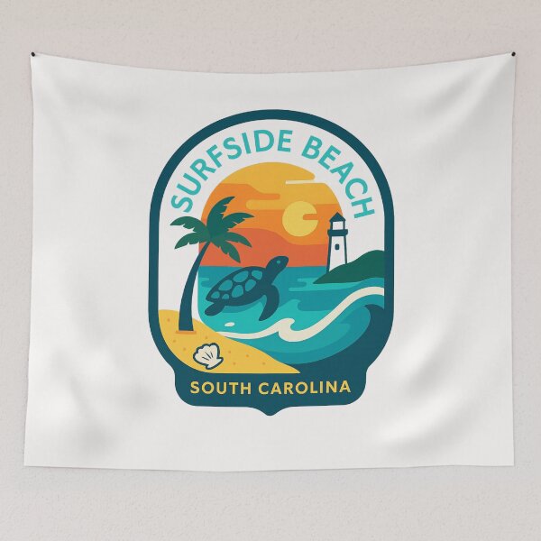 Item preview, Surfside Beach Turtle – South Carolina Coastal Sunset designed and sold by Places On Earth.