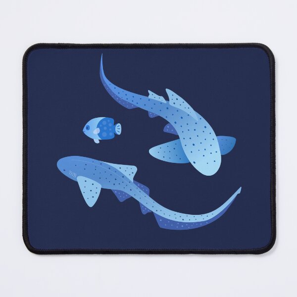 Item preview, Leopard Zebra Shark – Dark Blue  designed and sold by typewithjuliette.