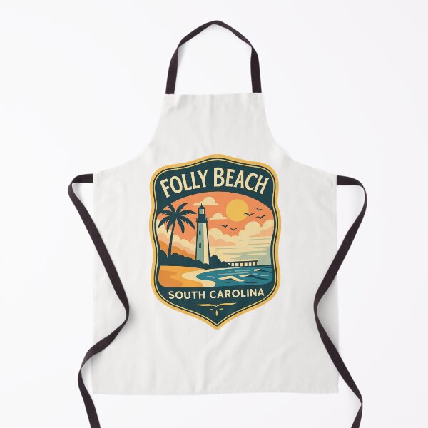 Item preview, Folly Beach Lighthouse – South Carolina Coastline Badge designed and sold by Places On Earth.
