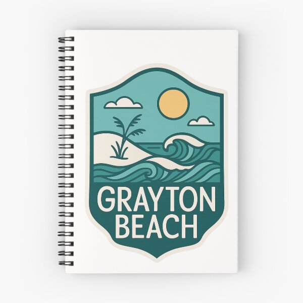 Item preview, Grayton Beach Waves – Florida Panhandle Coastal Badge designed and sold by Places On Earth.