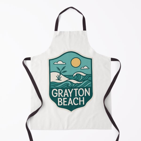 Item preview, Grayton Beach Waves – Florida Panhandle Coastal Badge designed and sold by Places On Earth.