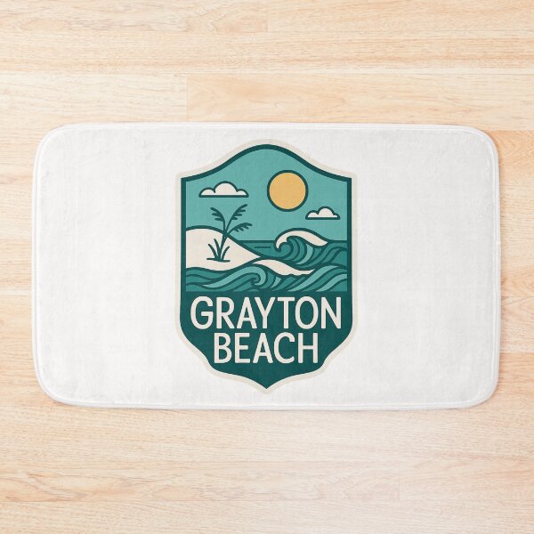 Item preview, Grayton Beach Waves – Florida Panhandle Coastal Badge designed and sold by Places On Earth.