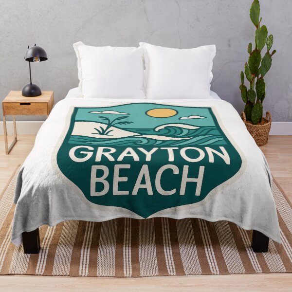 Item preview, Grayton Beach Waves – Florida Panhandle Coastal Badge designed and sold by Places On Earth.