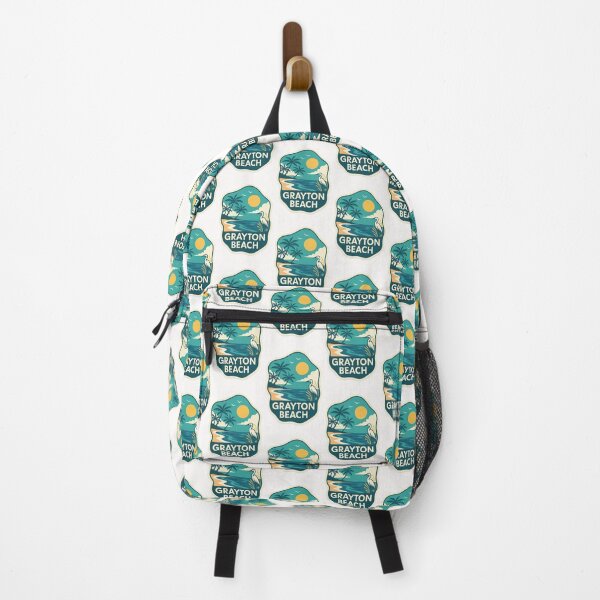 Item preview, Grayton Beach Heron – Florida Gulf Shore Sunset Badge designed and sold by Places On Earth.