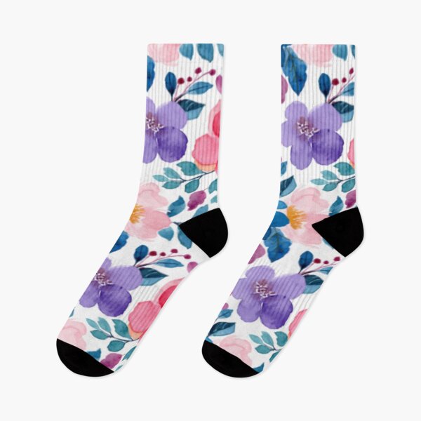 Item preview, Floral Design 251 Vibrant Watercolor Floral Pattern – Colorful Botanical Design designed and sold by Kimmi graphics.