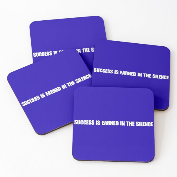 Item preview, SUCCESS IS EARNED IN THE SILENCE designed and sold by Motivational Tees.
