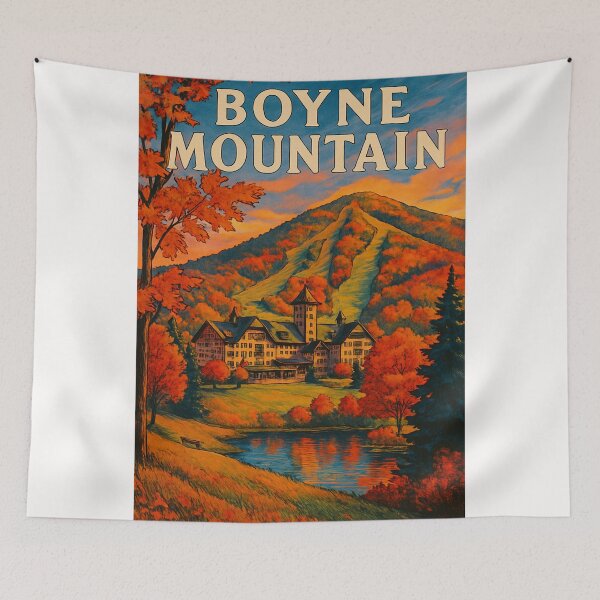 Item preview, Boyne Mountain Lodge in Autumn – Northern Michigan Landscape designed and sold by Places On Earth.