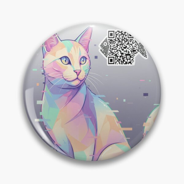 Item preview, NFT Glitch Kitty Futuristic Digital Cyberpunk Cat Vaporwave Aesthetic Meme Art designed and sold by Neko-Doodle-co.