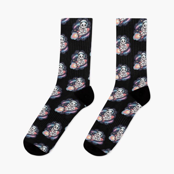 Artikelvorschau, Niedliches Chibi-Panda-Astronauten-Design | Kawaii Pastell-Weltraumrakete entworfen und verkauft von ColorSplash123.
