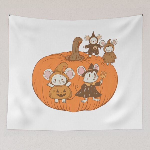 Item preview, Halloween Mouse Family ? designed and sold by ThrowPillows.