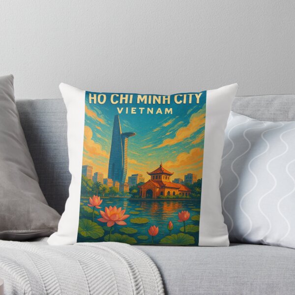 Item preview, Ho Chi Minh City Lotus View – Vietnam Skyline with Bitexco Tower designed and sold by Places On Earth.