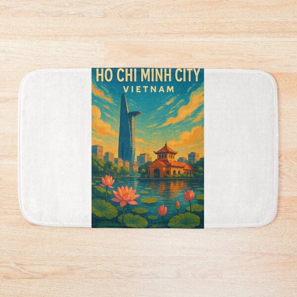 Item preview, Ho Chi Minh City Lotus View – Vietnam Skyline with Bitexco Tower designed and sold by Places On Earth.