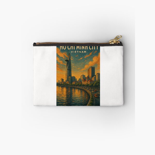 Item preview, Ho Chi Minh City Riverside – Vietnam Urban Skyline at Sunset designed and sold by Places On Earth.
