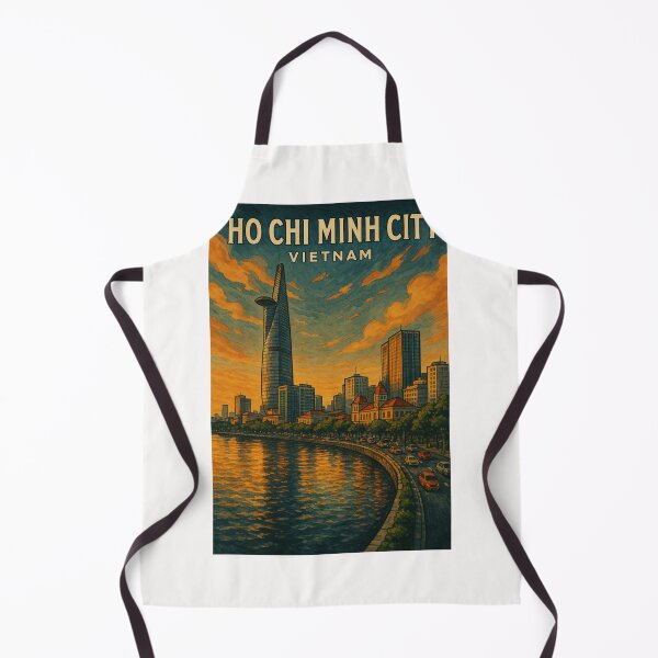 Item preview, Ho Chi Minh City Riverside – Vietnam Urban Skyline at Sunset designed and sold by Places On Earth.