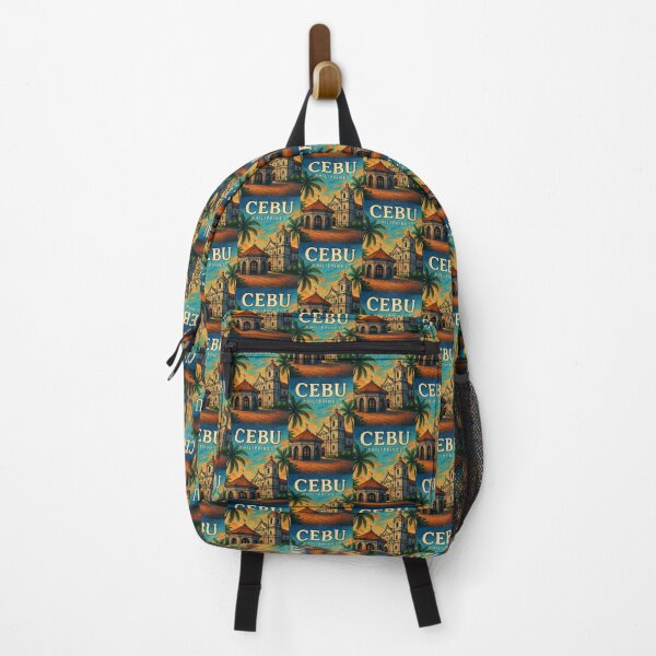 Item preview, Cebu Heritage Scene – Philippines Basilica with Palm Trees designed and sold by Places On Earth.