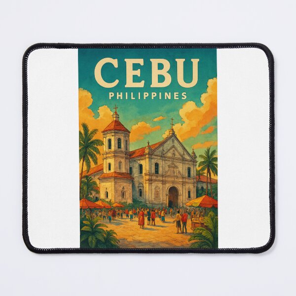 Item preview, Cebu Cathedral Courtyard – Visayas Cultural Landmark in the Philippines designed and sold by Places On Earth.