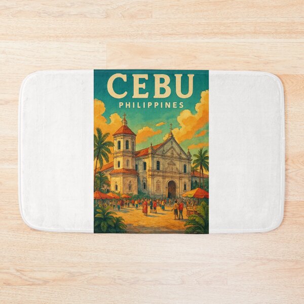 Item preview, Cebu Cathedral Courtyard – Visayas Cultural Landmark in the Philippines designed and sold by Places On Earth.