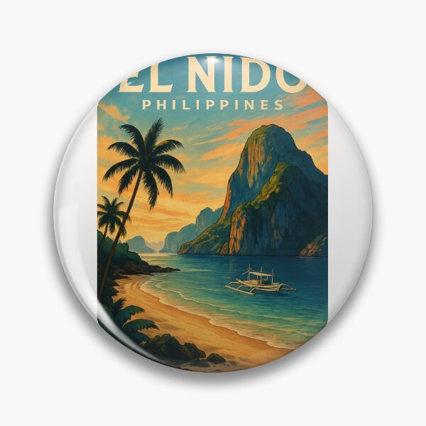 Item preview, El Nido, Philippines – Sunset Over Limestone Cliffs designed and sold by Places On Earth.