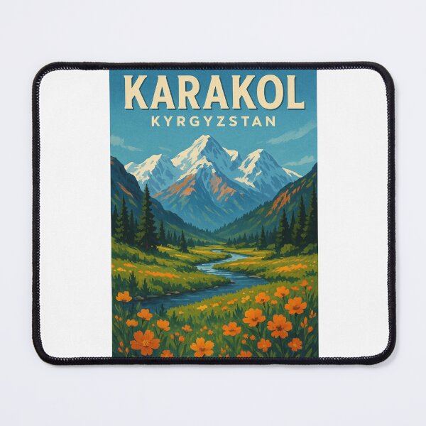Item preview, Karakol, Kyrgyzstan – Alpine Valley and Wildflower Meadow designed and sold by Aryabek.