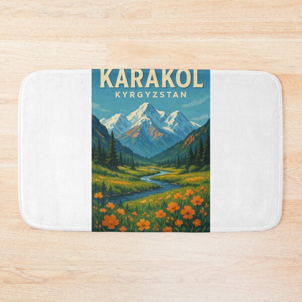 Item preview, Karakol, Kyrgyzstan – Alpine Valley and Wildflower Meadow designed and sold by Aryabek.