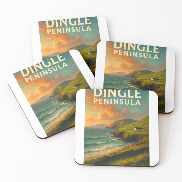 Item preview, Dingle Peninsula, Ireland – Atlantic Cliffs at Sunset designed and sold by Aryabek.
