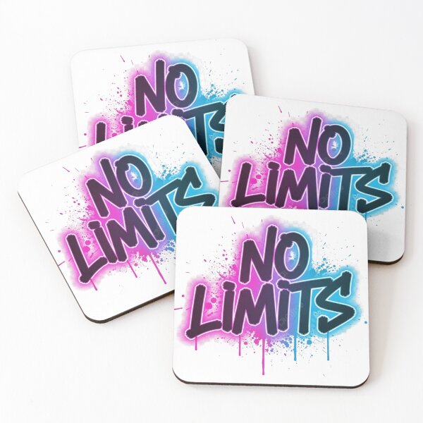 Item preview, NO LIMITS Graffiti Streetwear Typography – Neon Spray Paint Urban Design designed and sold by Happyfreedom.