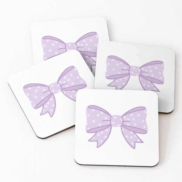 Item preview, Purple Polka Dot Bow | Cute Kawaii Aesthetic Ribbon Design designed and sold by PinFlick.