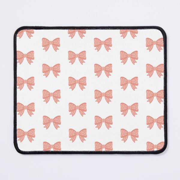 Item preview, Peach Polka Dot Bow | Cute Kawaii Aesthetic Ribbon Design designed and sold by PinFlick.