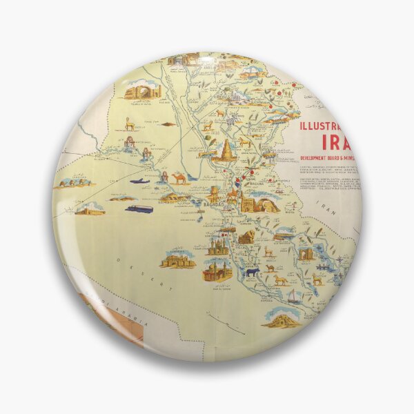 Item preview, Vintage Map of Iraq  designed and sold by Venceremos1959.